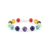 7 Chakra Chain Bracelet - Hand-Selected Gemstone Bracelet for Everyday Wear, Crystal Energy Jewelry and Meaningful Gifting