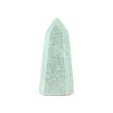 Soothing Amazonite Point - Polished Gemstone Tower for Crystal Energy Decor, Meditation Spaces and Statement Display