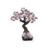 Purple Amethyst Bonsai Tree - Gemstone Tree of Life Decor for Home Energy, Desk Display and Crystal Gifting