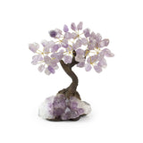 Purple Amethyst Bonsai Tree - Gemstone Tree of Life Decor for Home Energy, Desk Display and Crystal Gifting