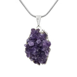 Purple Amethyst Cluster Pendant - Hand-Selected Gemstone Jewelry for Everyday Energy, Layered Styling and Meaningful Gifting
