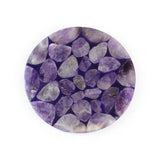 Purple Amethyst Coaster - Hand-Selected Gemstone Piece for Crystal Display, Spiritual Home Decor and Memorable Gifting