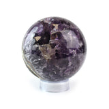 Purple Amethyst Geode Sphere - Natural Geode Display Piece for Sparkling Home Decor, Collector Shelves and Crystal Gifting