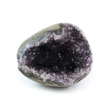 Purple Amethyst Geode Stone - Natural Geode Display Piece for Sparkling Home Decor, Collector Shelves and Crystal Gifting