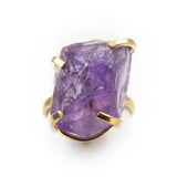 Purple Amethyst Ring - Hand-Selected Gemstone Piece for Crystal Display, Spiritual Home Decor and Memorable Gifting