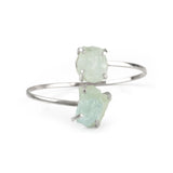 Aquamarine Dual Bracelet - Hand-Selected Gemstone Bracelet for Everyday Wear, Crystal Energy Jewelry and Meaningful Gifting