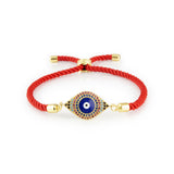 Bedazzled Evil Eye Bracelet - Hand-Selected Gemstone Bracelet for Everyday Wear, Crystal Energy Jewelry and Meaningful Gifting