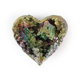 Bismuth Heart - Polished Gemstone Heart for Love-Inspired Decor, Crystal Display and Meaningful Gifting