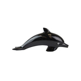 Sleek Black Black Onyx Dolphin - Hand-Selected Gemstone Piece for Crystal Display, Spiritual Home Decor and Memorable Gifting