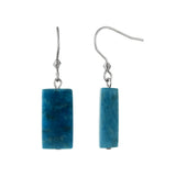Blue Apatite Earrings - Hand-Selected Gemstone Piece for Crystal Display, Spiritual Home Decor and Memorable Gifting