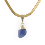 Clear Crystal Blue Quartz Pendant - Hand-Selected Gemstone Jewelry for Everyday Energy, Layered Styling and Meaningful Gifting