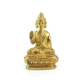 Buddha Brass Statue - Hand-Selected Gemstone Piece for Crystal Display, Spiritual Home Decor and Memorable Gifting