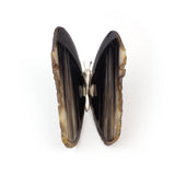 Banded Agate Black Butterfly - Natural Geode Display Piece for Sparkling Home Decor, Collector Shelves and Crystal Gifting