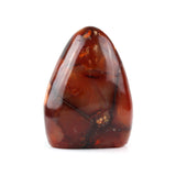 Warm Carnelian Cut Base - Statement Gemstone Display on Stand for Collector Decor, Meditation Spaces and High-Impact Gifting
