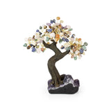 Chakra Bonsai Tree - Amethyst Gemstone Tree of Life Decor for Home Energy, Desk Display and Crystal Gifting