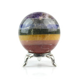 Chakra Sphere - Statement Gemstone Display on Stand for Collector Decor, Meditation Spaces and High-Impact Gifting