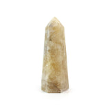 Golden Citrine Point - Polished Gemstone Tower for Crystal Energy Decor, Meditation Spaces and Statement Display
