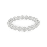 Crystal Quartz Beaded Bracelet - Hand-Selected Gemstone Bracelet for Everyday Wear, Crystal Energy Jewelry and Meaningful Gifting