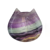 Colorful Fluorite Bowl - Polished Crystal Charging Bowl for Cleansing Rituals, Jewelry Display and Spiritual Home Decor