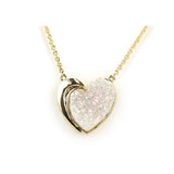 Heart Druzy Necklace - Hand-Selected Gemstone Jewelry for Everyday Energy, Layered Styling and Meaningful Gifting