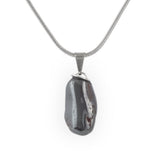 Mirror-Polished Hematite Pendant - Hand-Selected Gemstone Jewelry for Everyday Energy, Layered Styling and Meaningful Gifting