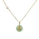 Polished Green Jade Good Fortune Necklace - Hand-Selected Gemstone Jewelry for Everyday Energy, Layered Styling and Meaningful Gifting