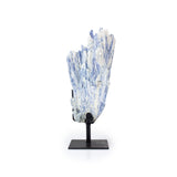 Kyanite on Metal Stand - Statement Gemstone Display on Stand for Collector Decor, Meditation Spaces and High-Impact Gifting