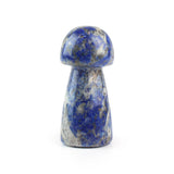 Deep Blue Lapis Lazuli Mushroom - Hand-Selected Gemstone Piece for Crystal Display, Spiritual Home Decor and Memorable Gifting