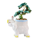 Lucky Elephant Chrysocolla Tree - Gemstone Tree of Life Decor for Home Energy, Desk Display and Crystal Gifting