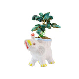 Lucky Elephant Chrysocolla Tree - Gemstone Tree of Life Decor for Home Energy, Desk Display and Crystal Gifting