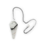 Glowing Moonstone Pendulum - Polished Gemstone Heart for Love-Inspired Decor, Crystal Display and Meaningful Gifting