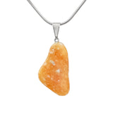 Sunlit Orange Calcite Pendant - Hand-Selected Gemstone Jewelry for Everyday Energy, Layered Styling and Meaningful Gifting