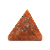 Sunlit Orange Calcite Pyramid - Polished Crystal Pyramid for Energy Decor, Meditation Display and Collector-Worthy Gifting