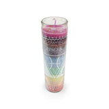 Pisces Zodiac Candle - Hand-Selected Gemstone Piece for Crystal Display, Spiritual Home Decor and Memorable Gifting