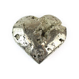 Golden Metallic Pyrite Heart - Polished Gemstone Heart for Love-Inspired Decor, Crystal Display and Meaningful Gifting