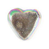 Rainbow Titanium Heart - Polished Gemstone Heart for Love-Inspired Decor, Crystal Display and Meaningful Gifting