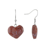 Earth-Toned Red Jasper Earrings - Hand-Selected Gemstone Piece for Crystal Display, Spiritual Home Decor and Memorable Gifting