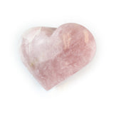 Soft Pink Rose Quartz Heart Stone - Polished Gemstone Heart for Love-Inspired Decor, Crystal Display and Meaningful Gifting