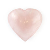 Soft Pink Rose Quartz Heart Bowl - Polished Crystal Charging Bowl for Cleansing Rituals, Jewelry Display and Spiritual Home Decor
