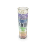 Scorpio Zodiac Candle - Hand-Selected Gemstone Piece for Crystal Display, Spiritual Home Decor and Memorable Gifting