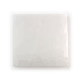 Luminous Selenite Square Coaster - Hand-Selected Gemstone Piece for Crystal Display, Spiritual Home Decor and Memorable Gifting