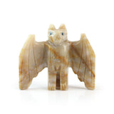 Soapstone Bat - Polished Gemstone Heart for Love-Inspired Decor, Crystal Display and Meaningful Gifting