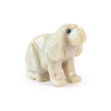 Soapstone Dog - Polished Gemstone Heart for Love-Inspired Decor, Crystal Display and Meaningful Gifting