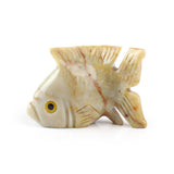 Soapstone Fish - Polished Gemstone Heart for Love-Inspired Decor, Crystal Display and Meaningful Gifting