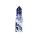 Sodalite Point - Polished Gemstone Tower for Crystal Energy Decor, Meditation Spaces and Statement Display