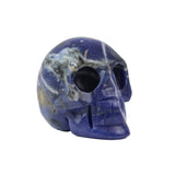 Sodalite Skull - Carved Gemstone Skull for Bold Crystal Decor, Collector Display and Statement Gifting
