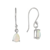 Sterling Silver Opal Earrings - Hand-Selected Gemstone Piece for Crystal Display, Spiritual Home Decor and Memorable Gifting