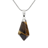Golden Tiger Eye Point Pendant - Hand-Selected Gemstone Jewelry for Everyday Energy, Layered Styling and Meaningful Gifting