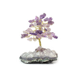Purple Mini Amethyst Tree - Gemstone Tree of Life Decor for Home Energy, Desk Display and Crystal Gifting