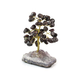 Garnet Tree on Mixed Gems - Gemstone Tree of Life Decor for Home Energy, Desk Display and Crystal Gifting